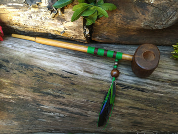 Cachimbo Xamânico goiabeira,39cm