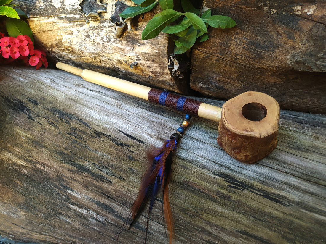 Cachimbo Xamânico jabuticabeira, 36cm