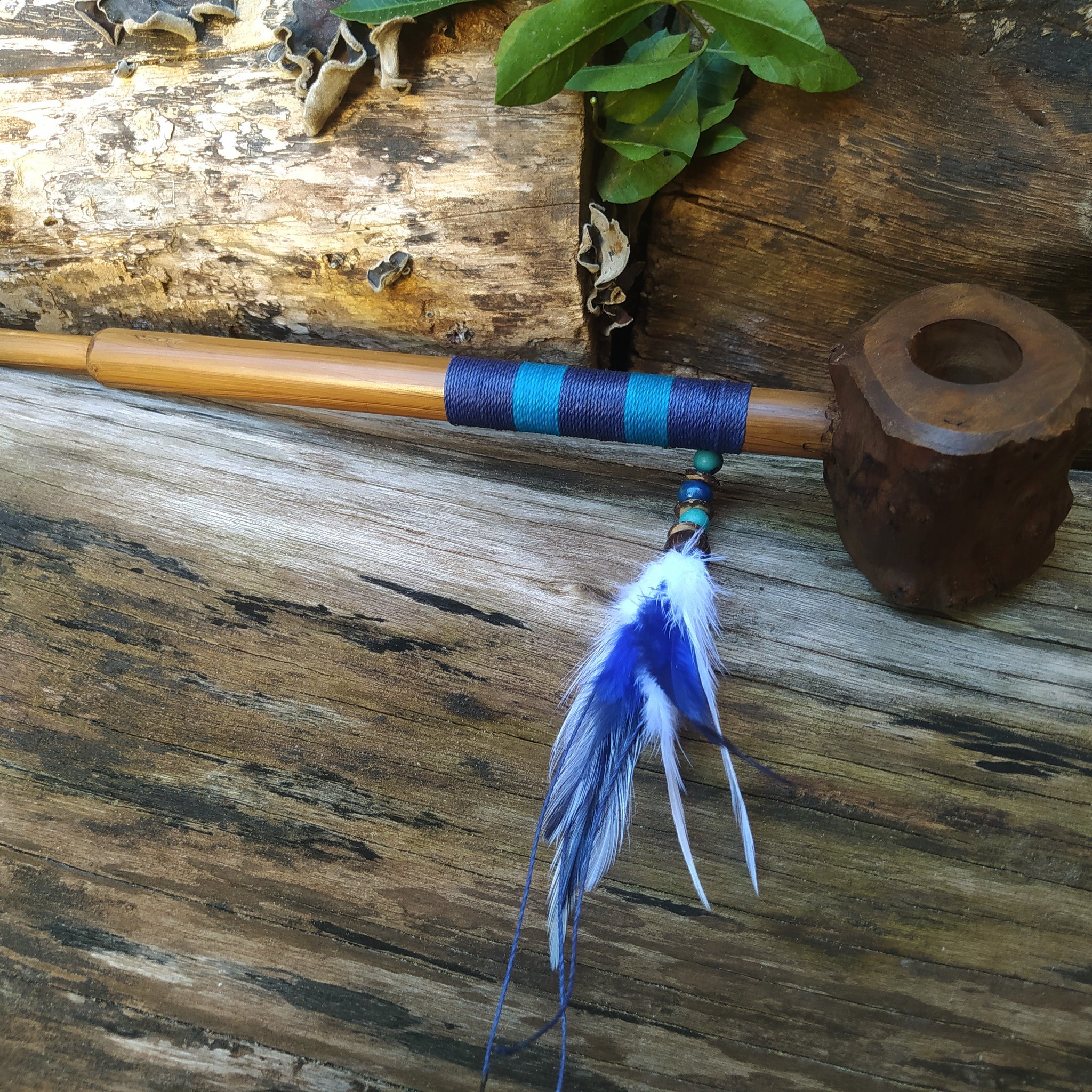 Cachimbo Xamânico jabuticabeira, 31 cm